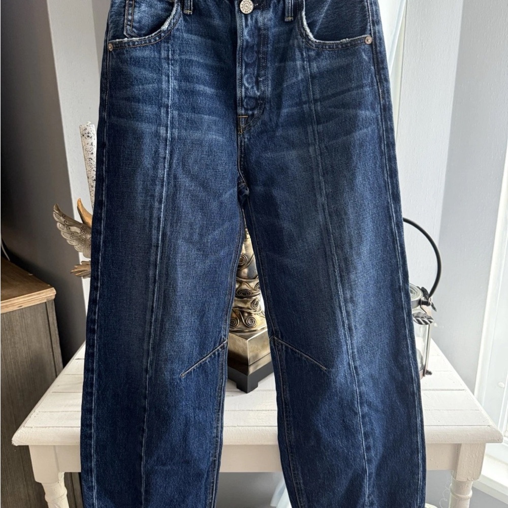 NoEnd Wide Leg Crop Denim Jeans Women's Size 25 #W3219